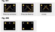 Fig. 401    freccia sinistra freccia destra croce Fig. 400
