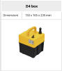 D4 box  Dimensioni 150 x 165 x 235 mm