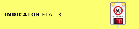 VELOCITA' RILEVATA INDICATOR FLAT 3