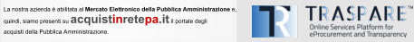 La nostra azienda è abilitata al Mercato Elettronico della Pubblica Amministrazione e, quindi, siamo presenti su acquistinretepa.it il portale degli  acquisti della Pubblica Amministrazione.
